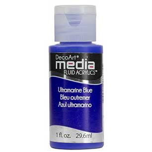 DecoArt Media Fluid Acrylic Paint - Ultramarine Blue